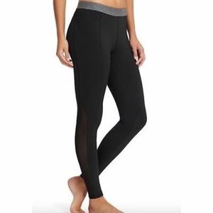 Derek Lam x Athleta Black Mesh Leggings Size Small